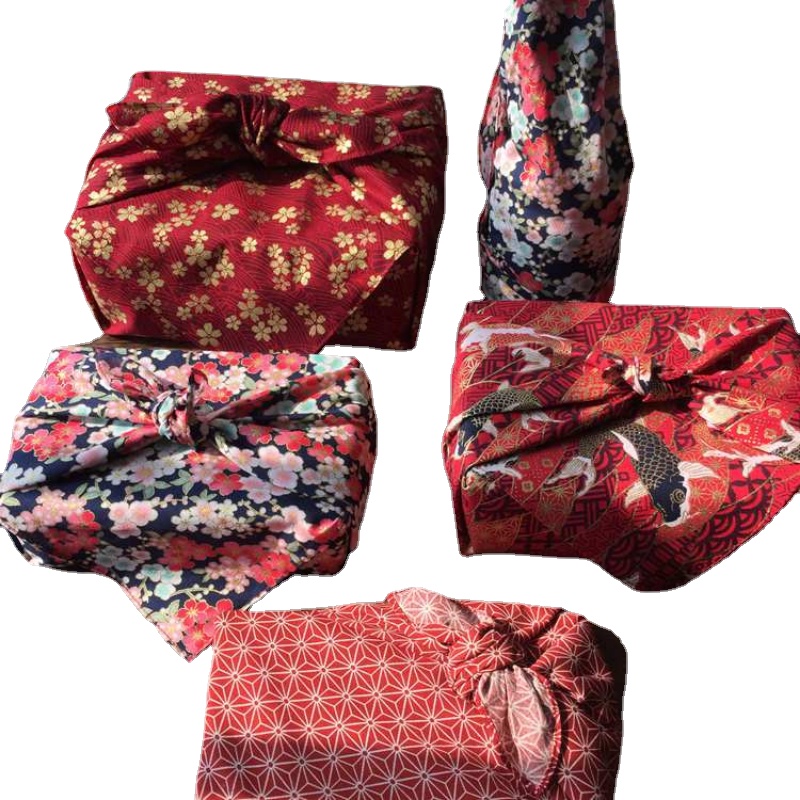 Furoshiki النمط الياباني التقل - مراجعة Furoshiki Wrap Cloth وسعره