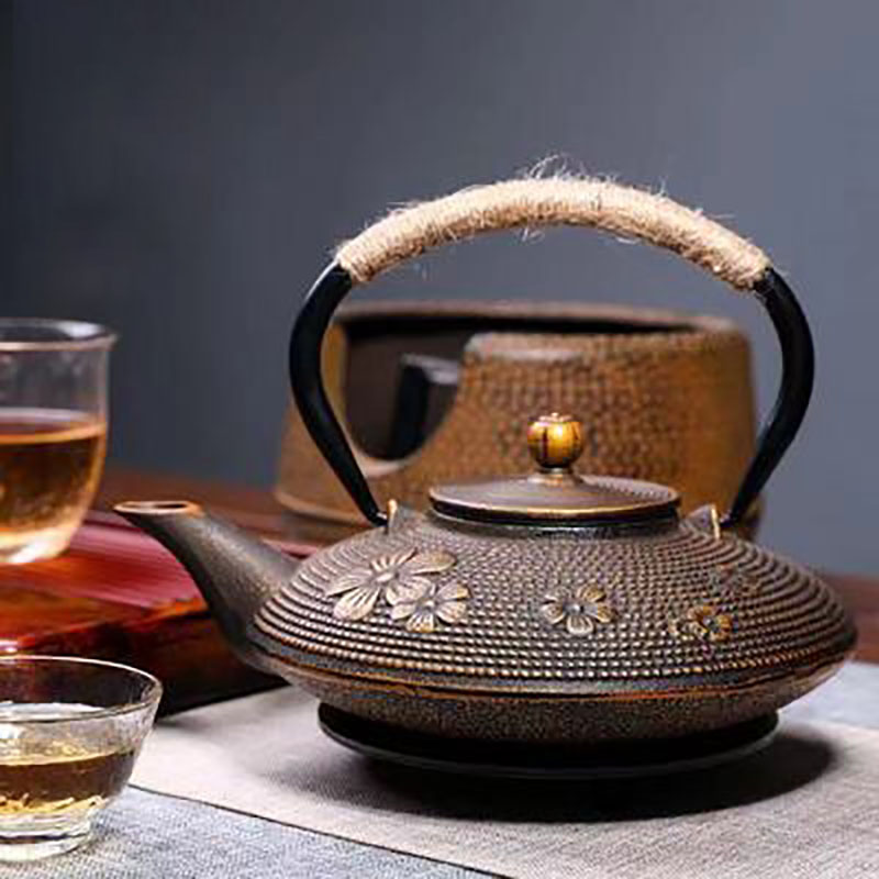 طقم إبريق شاي من الحديد الزهر  - مراجعة Cast Iron Tetsubin وسعره