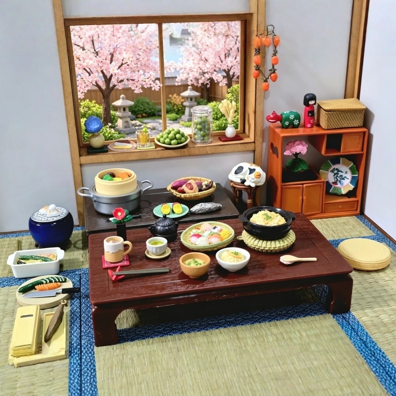 متوفر في المخزون أصلي RE-MENT  - مراجعة Japanese Lifestyle And Food وسعره