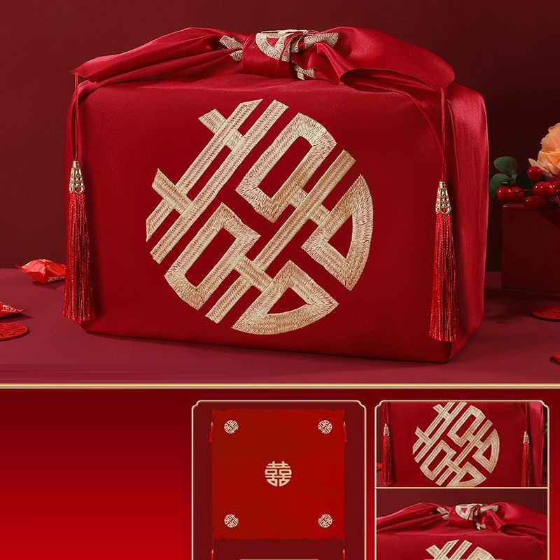 النمط الصيني الأحمر منديل Furo - مراجعة Furoshiki Wrap Cloth وسعره