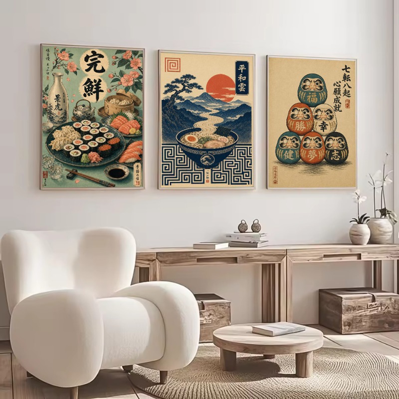 لوحة قماشية جدارية بتصميم عتيق - مراجعة Japanese Lifestyle And Culture وسعره