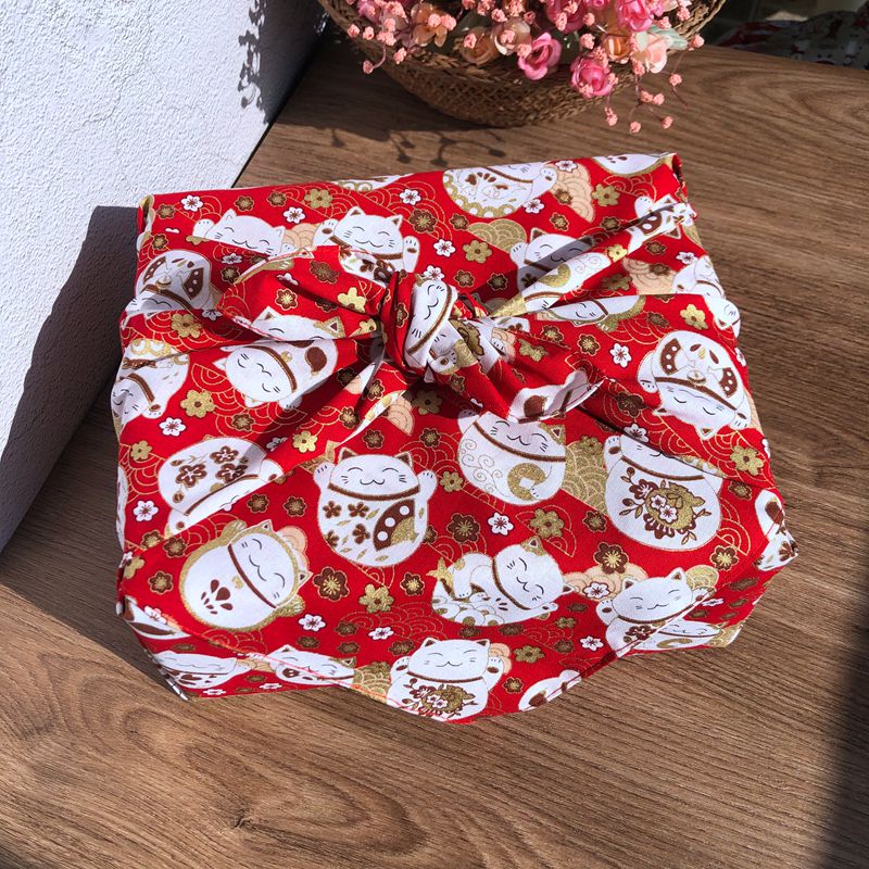 فوروشيكي-قماش ملفوف ياباني تقل - مراجعة Furoshiki Wrap Cloth وسعره